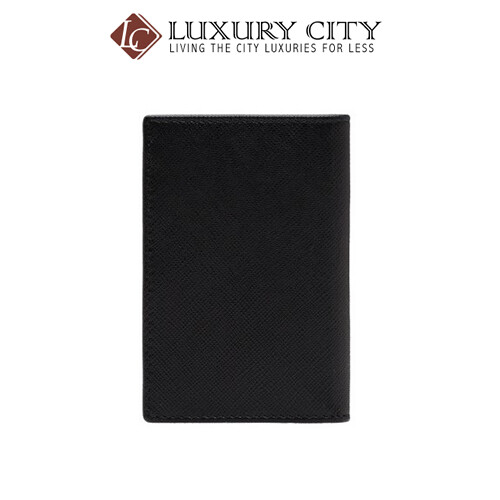 [Luxury City] Prada Leather Card Holder Black Prada-2MC101