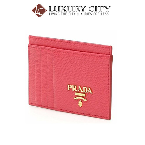 [Luxury City] Prada Saffiano Leather Card Holder Prada-1MC053