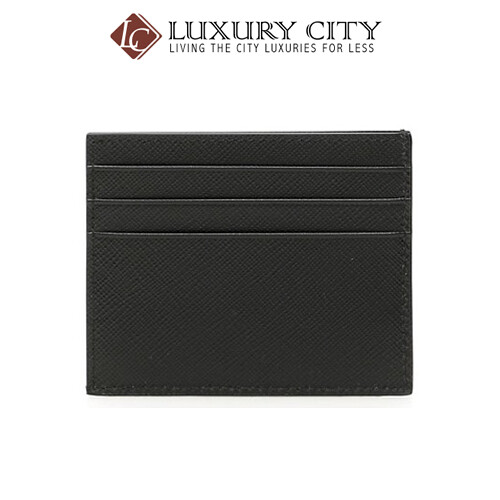 [Luxury City] Prada Saffiano Leather Card Holder Blue Prada-2MC223