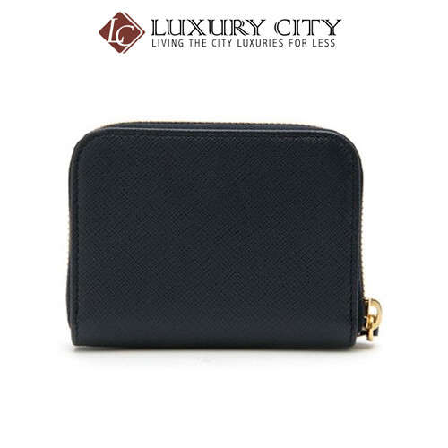 [Luxury City] Prada Saffiano Leather Coin Purse Black Prada-1MM268