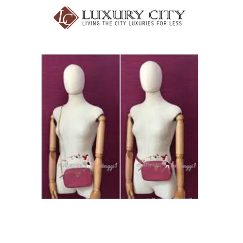 [Luxury City] Prada Saffiano Beltpack Pinkish Rose Red Prada-1BL007