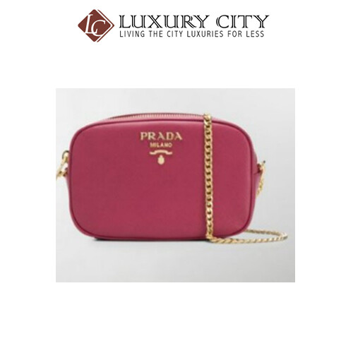 [Luxury City] Prada Saffiano Beltpack Pinkish Rose Red Prada-1BL007