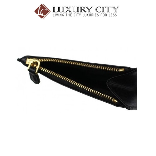 [Luxury City] Prada Women&#39;s Black Vitello Move Leather Card Case Mini Wallet Prada-1MC026