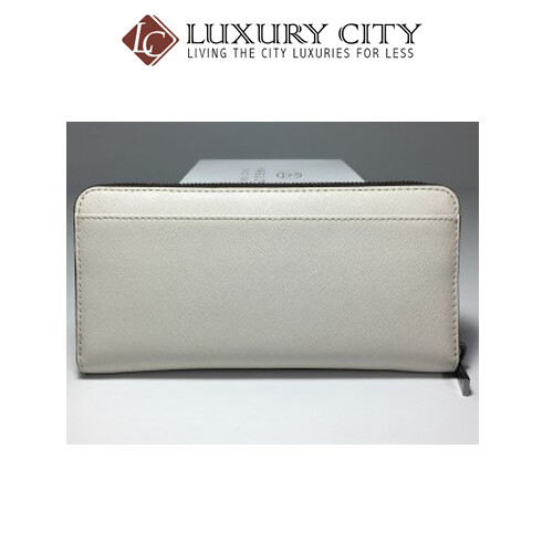 [Luxury City] Michael-Kors Jet Set Saffiano Leather Wallet In White