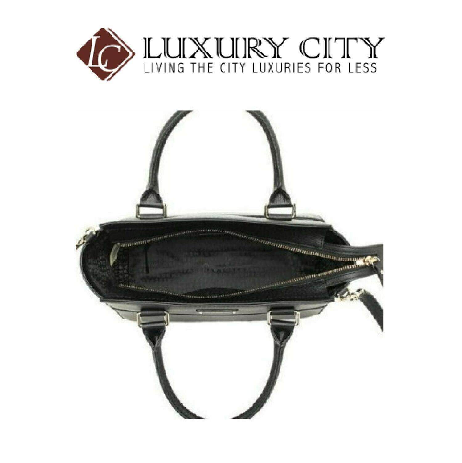 [Luxury City] Kate Spade New York Grove Street Small Lana Leather Crossbody Bag Black Kate Spade-WKRU5323
