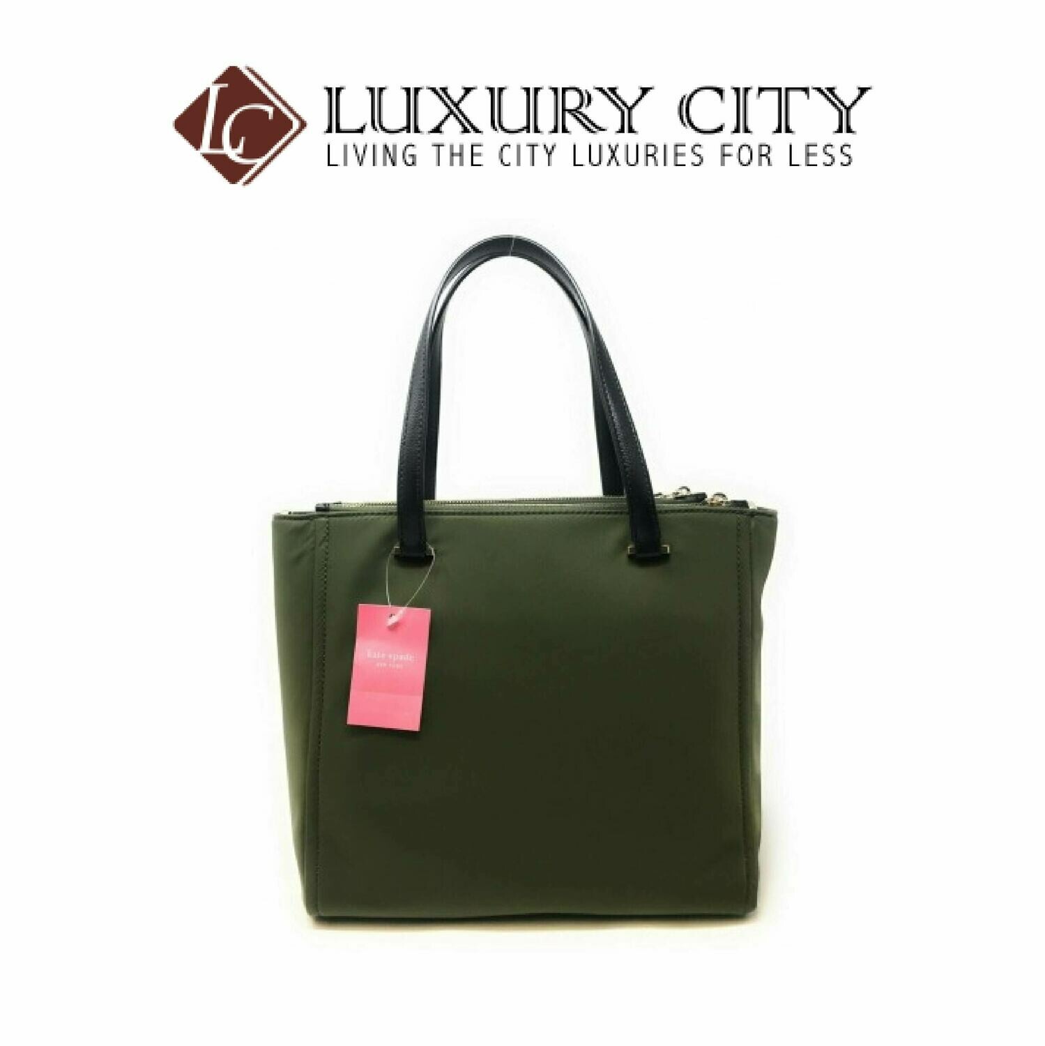 [Luxury City] Kate Spade Medium Satchel Dawn Sapling Handbag Green Katespade-WKRU5918