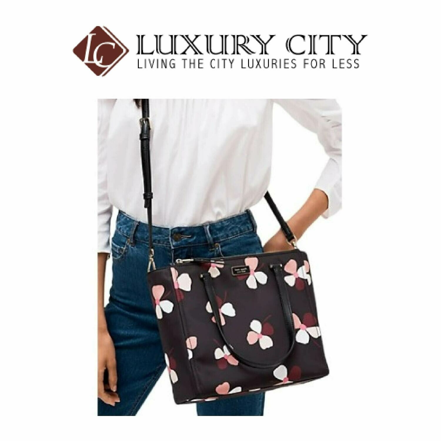 [Luxury City] Kate Spade Dawn Dusk Buds Medium Satchel Katespade-WKRU6196