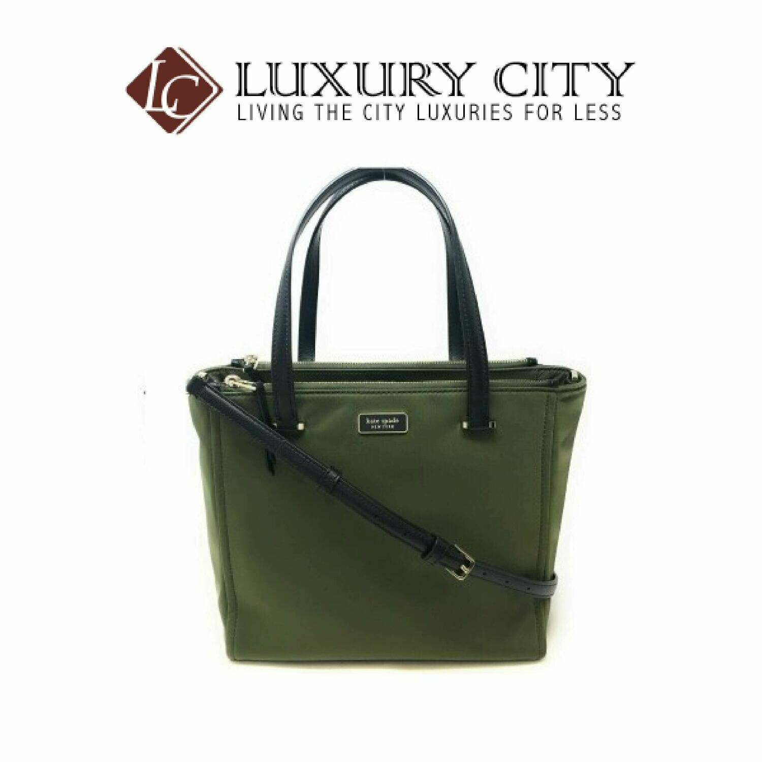 [Luxury City] Kate Spade Medium Satchel Dawn Sapling Handbag Green Katespade-WKRU5918