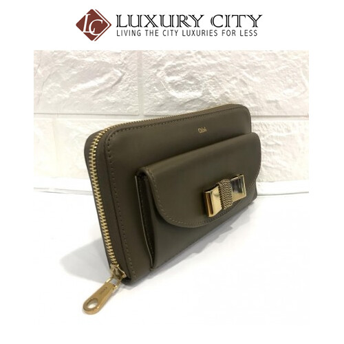 [Luxury City] Chloe Round Fastener Long Wallet Chloe-3P0092