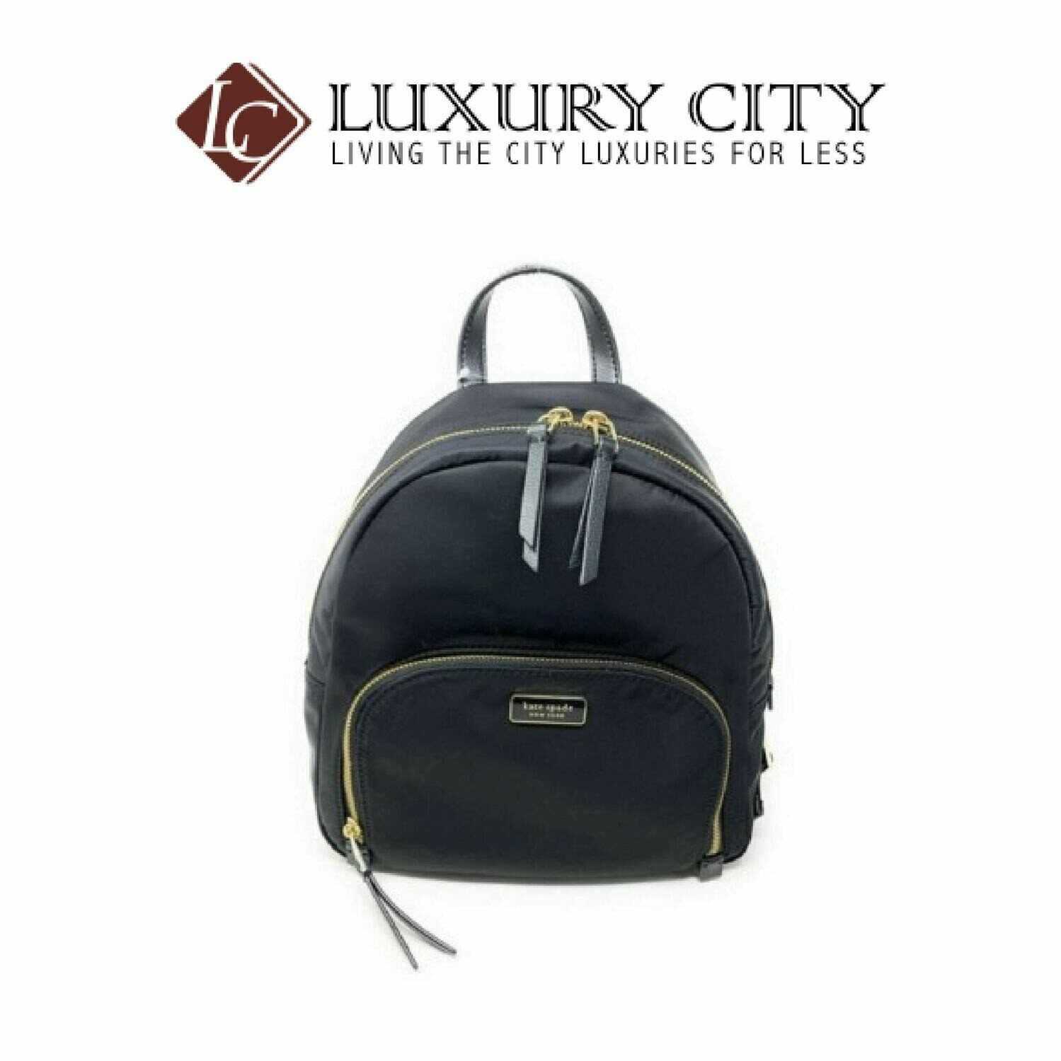 [Luxury City] Kate Spade Medium Backpack-WKRU5913 (Black)