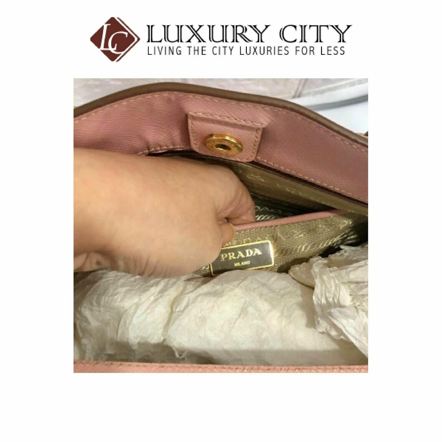 [Luxury City] Preloved Authentic Prada Saffiano Leather Handbag