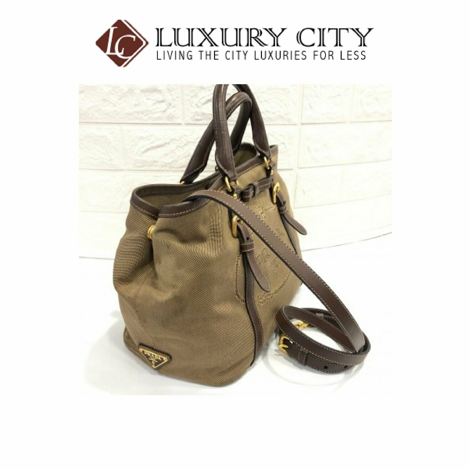 [Luxury City] Preloved Prada Fabric Sling Bag