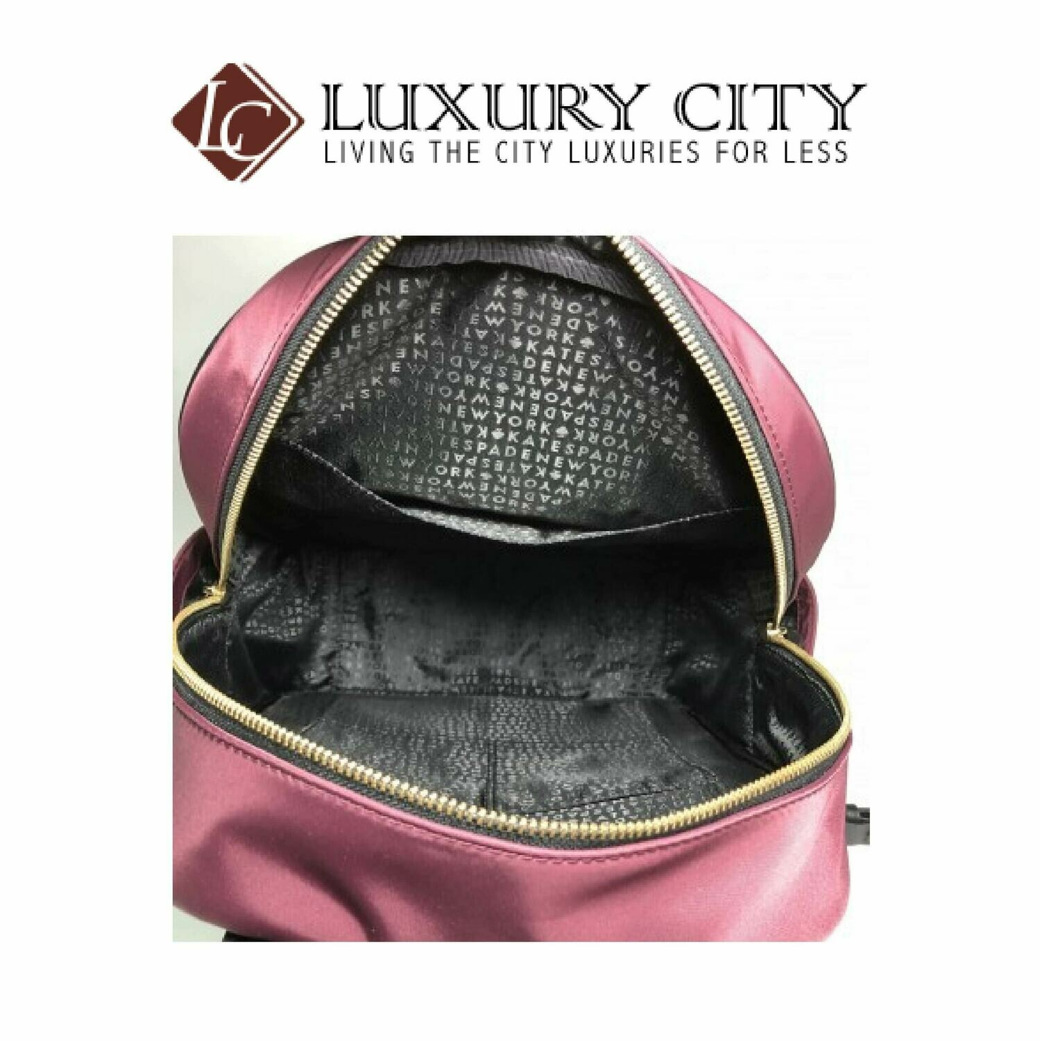 [Luxury City] Kate Spade Wilson Road Bradley Backpack Bag In Burgundy