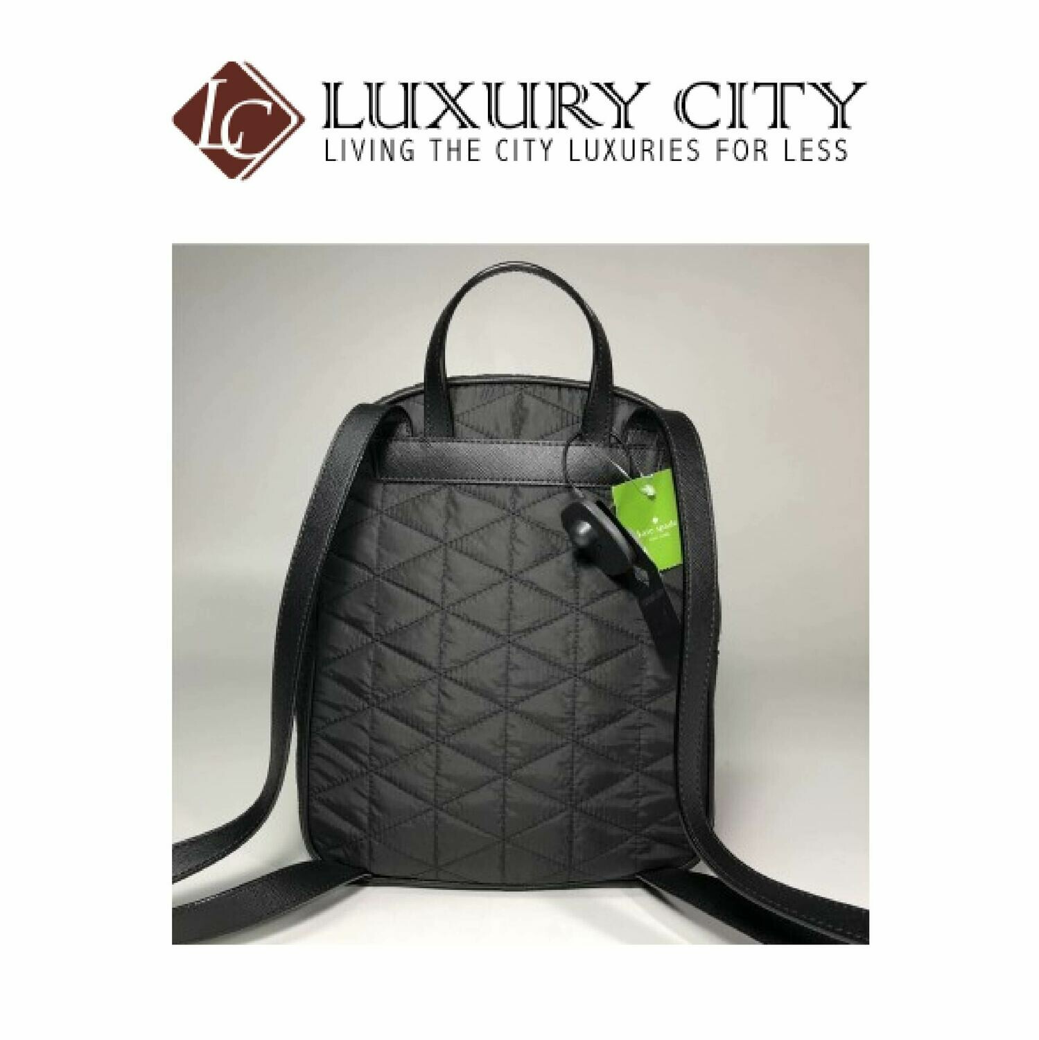 [Luxury City] Kate Spade New York Blake Avenue Small Bradley Backpack Black Quilted NWT