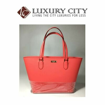 [Luxury City] Kate Spade Laurel Way Saffiano Crab Red Shoulder Bag Tote
