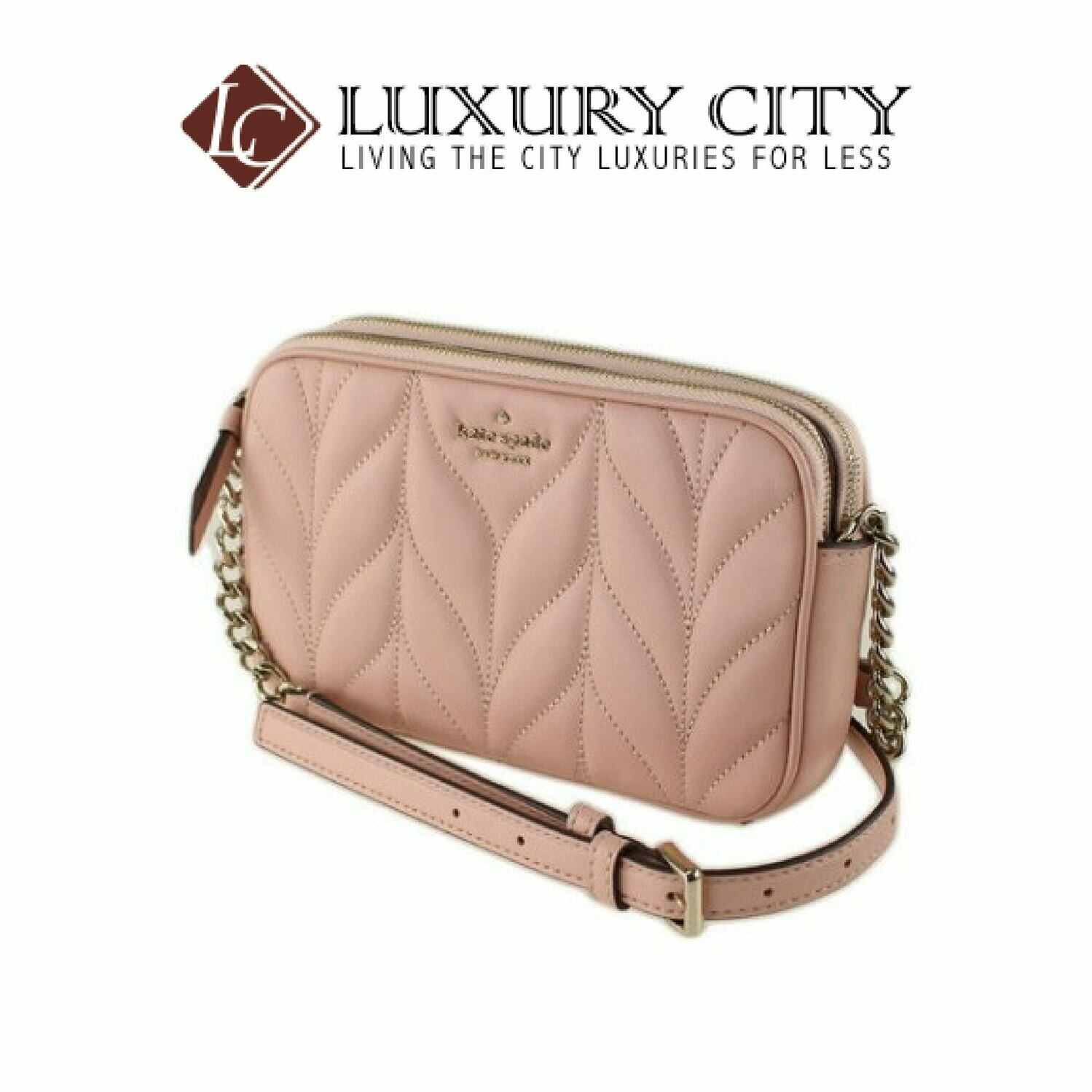 [Luxury City] Kate Spade Crossbody Bag Kendall Briar Lane Quilted Light Pink Katespade-WLRU5492