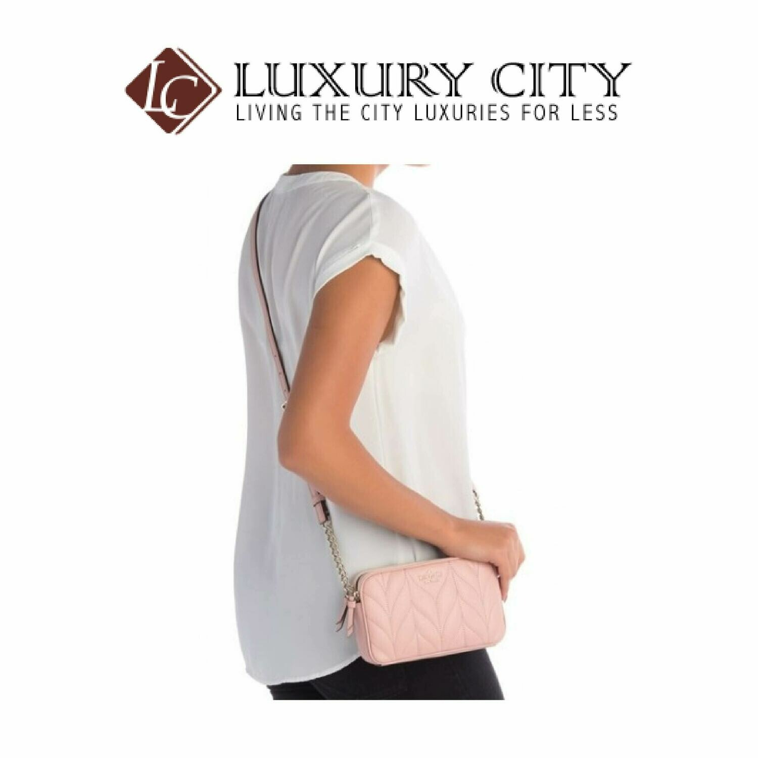 [Luxury City] Kate Spade Crossbody Bag Kendall Briar Lane Quilted Light Pink Katespade-WLRU5492