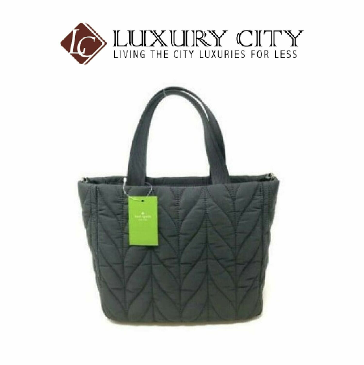 [Luxury City] Kate Spade Ellie Small Tote Nylon Handbag Katespade-WKRU5824 (Black)