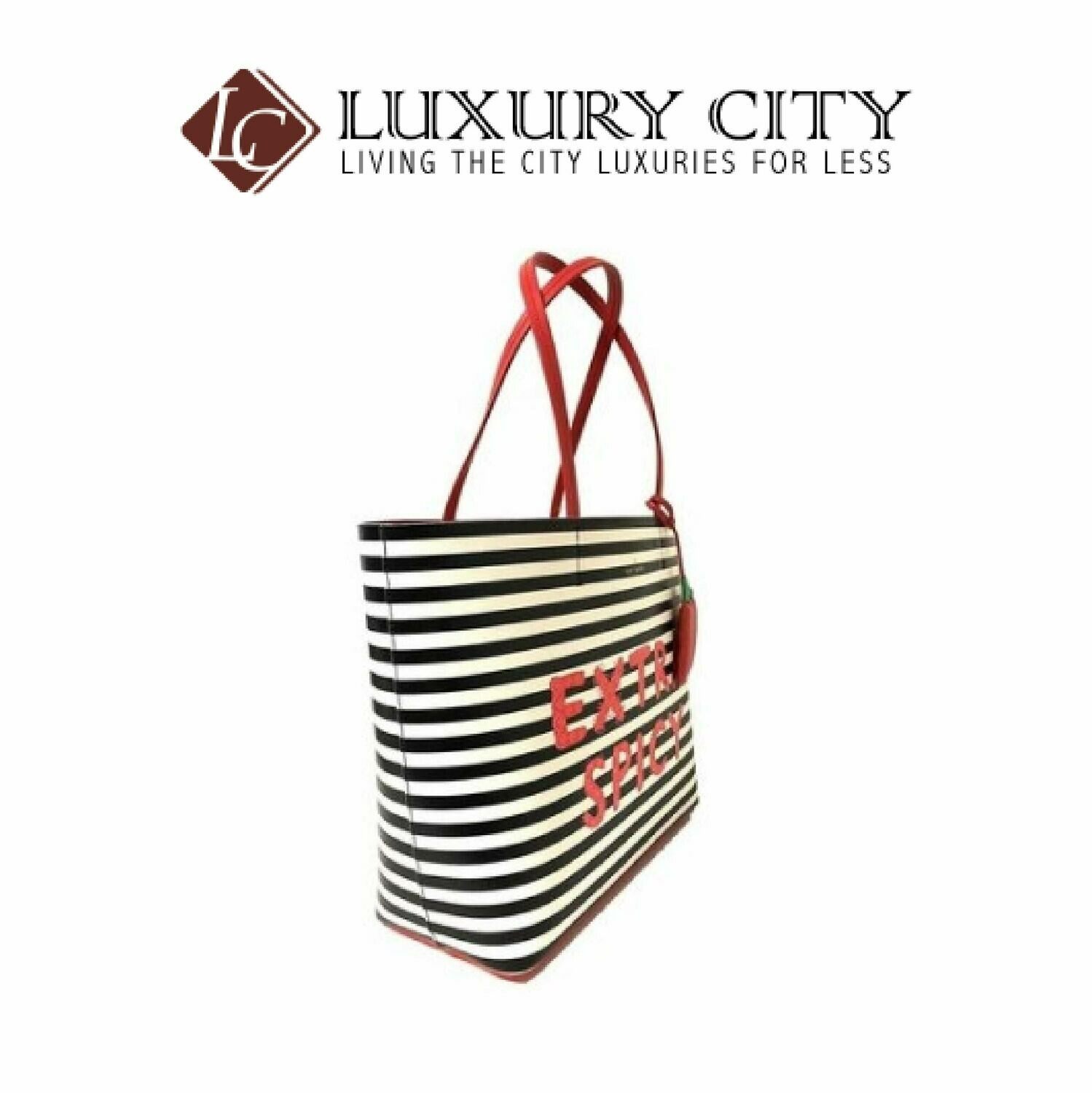 [Luxury City] Kate Spade Extra Spicy Chili Pepper Little Len Women&#39;s Tote Handbag