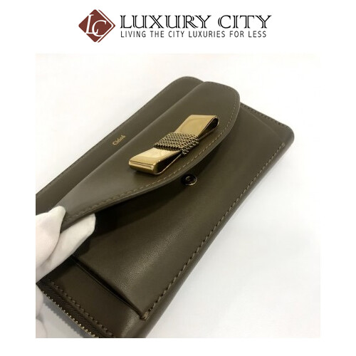 [Luxury City] Chloe Round Fastener Long Wallet Chloe-3P0092