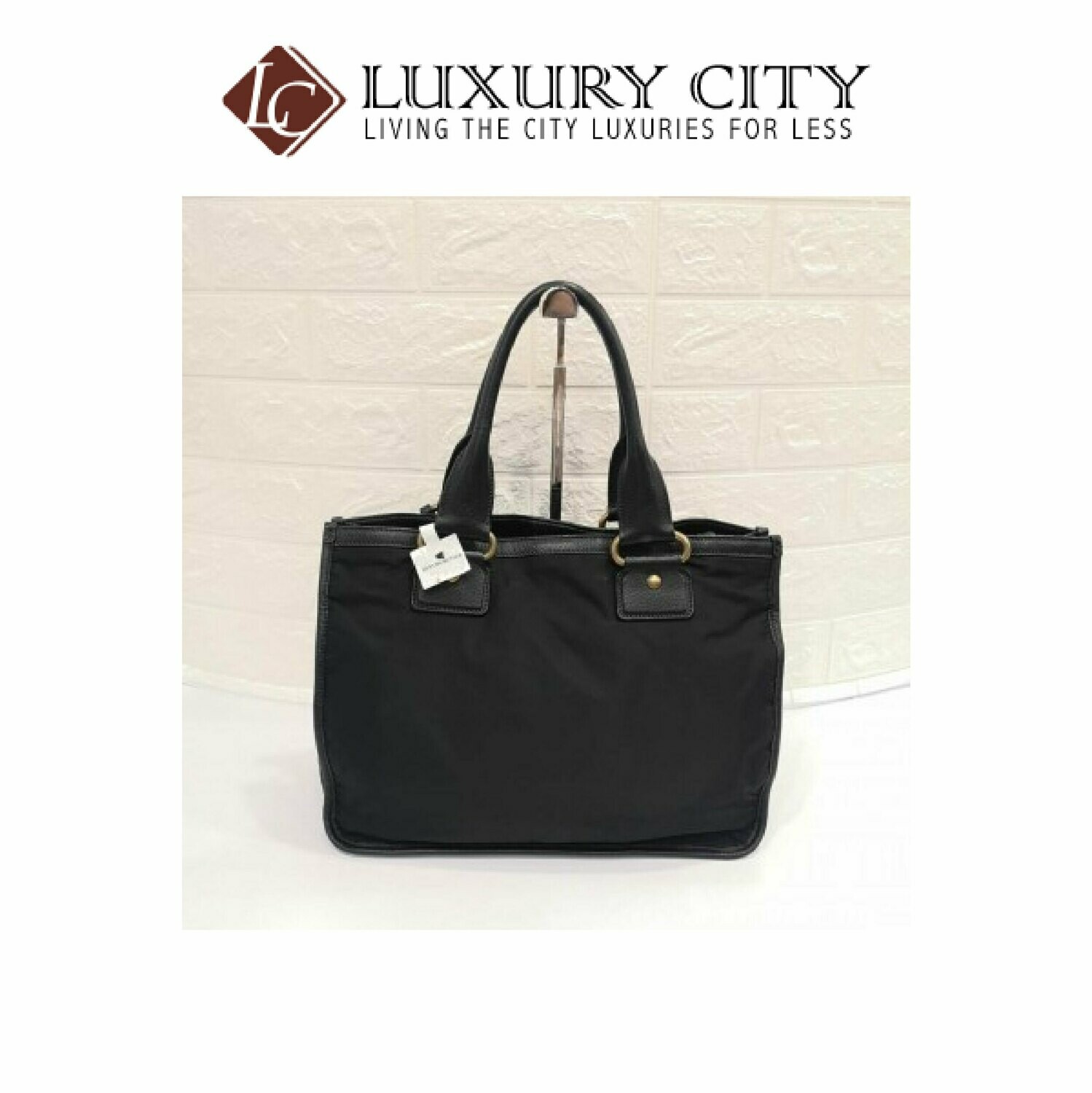 [Luxury City] Preloved Authentic Prada Fabric Handbag