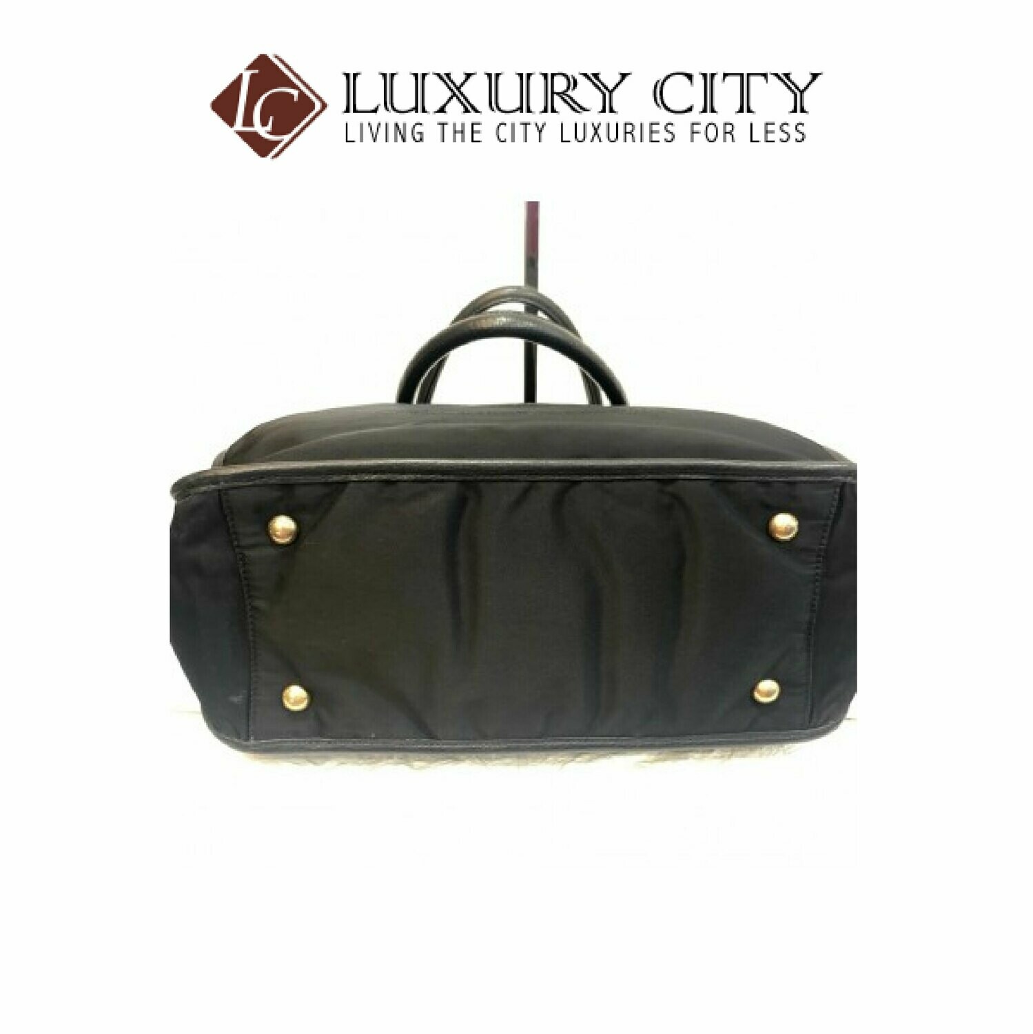 [Luxury City] Preloved Authentic Prada Fabric Handbag