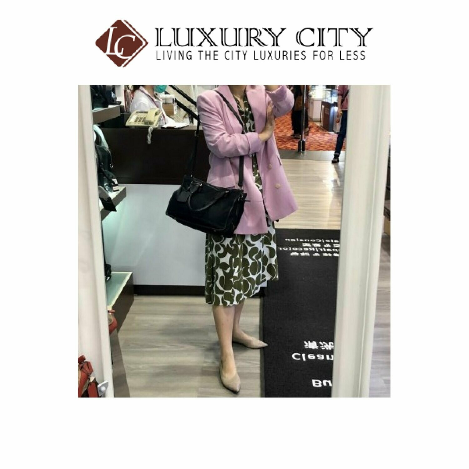[Luxury City] Preloved Authentic Prada Fabric Handbag