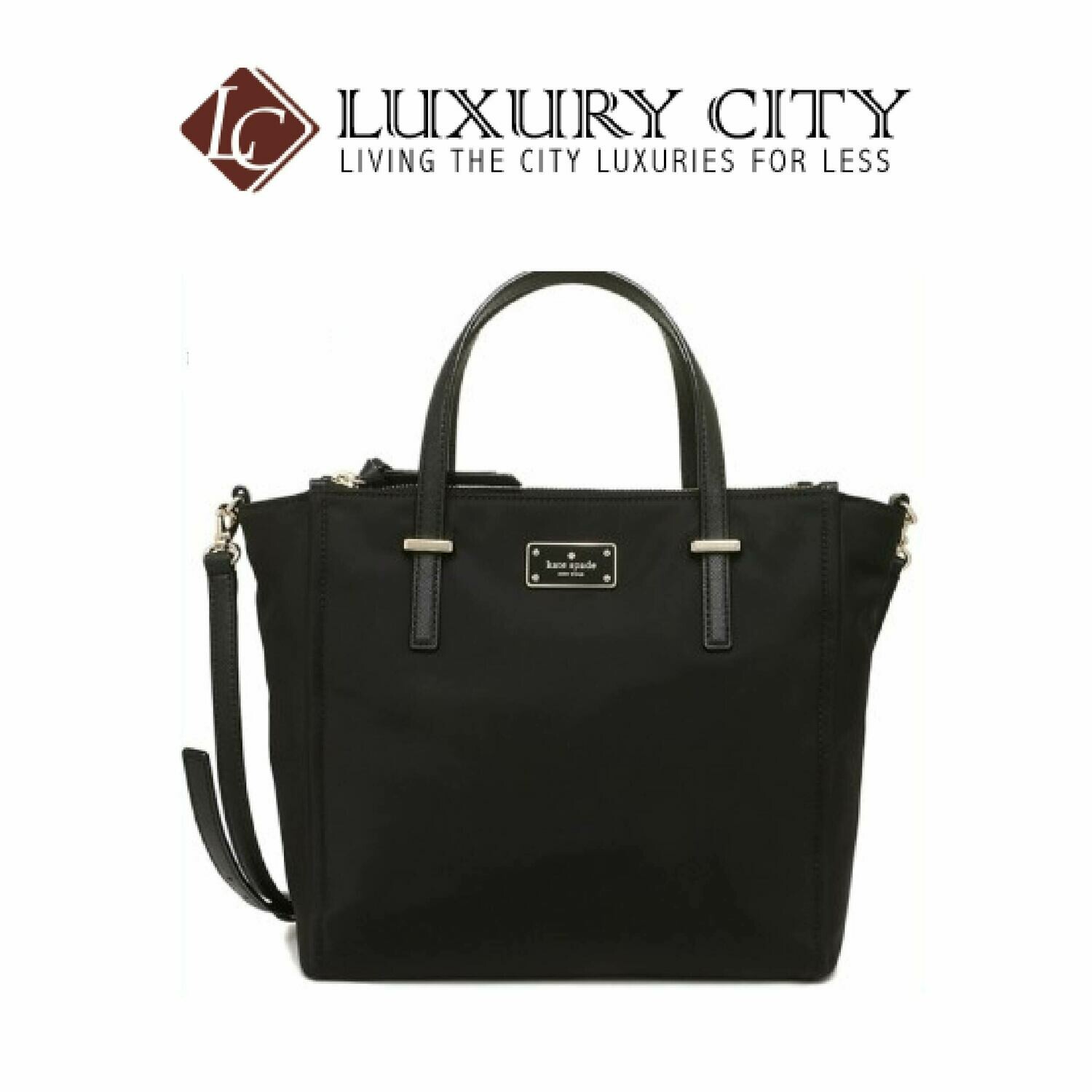 [Luxury City] Kate Spade Alyse Wilson Road Nylon Handbag Katespade-WKRU4715 (Black)