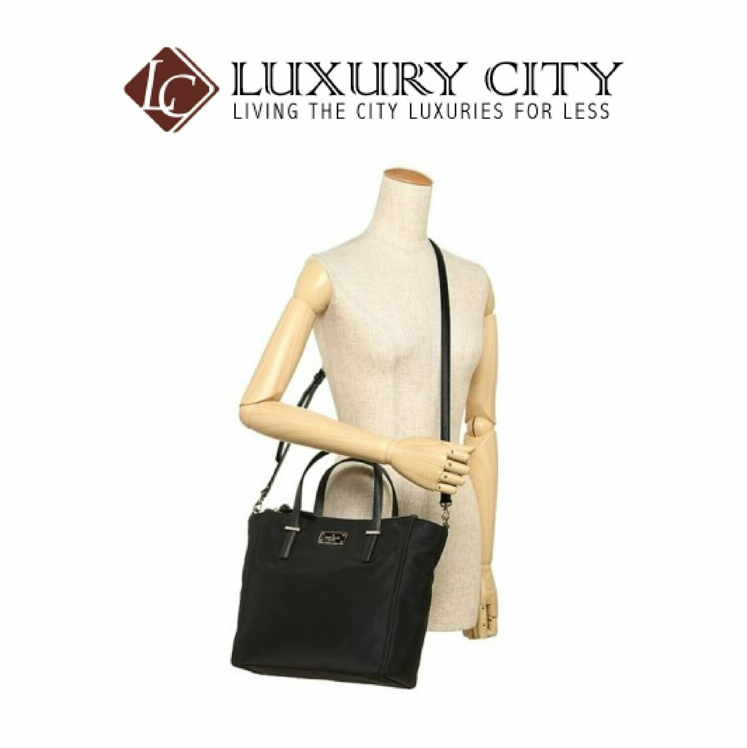 [Luxury City] Kate Spade Alyse Wilson Road Nylon Handbag Katespade-WKRU4715 (Black)