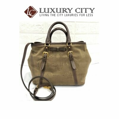 [Luxury City] Preloved Prada Fabric Sling Bag