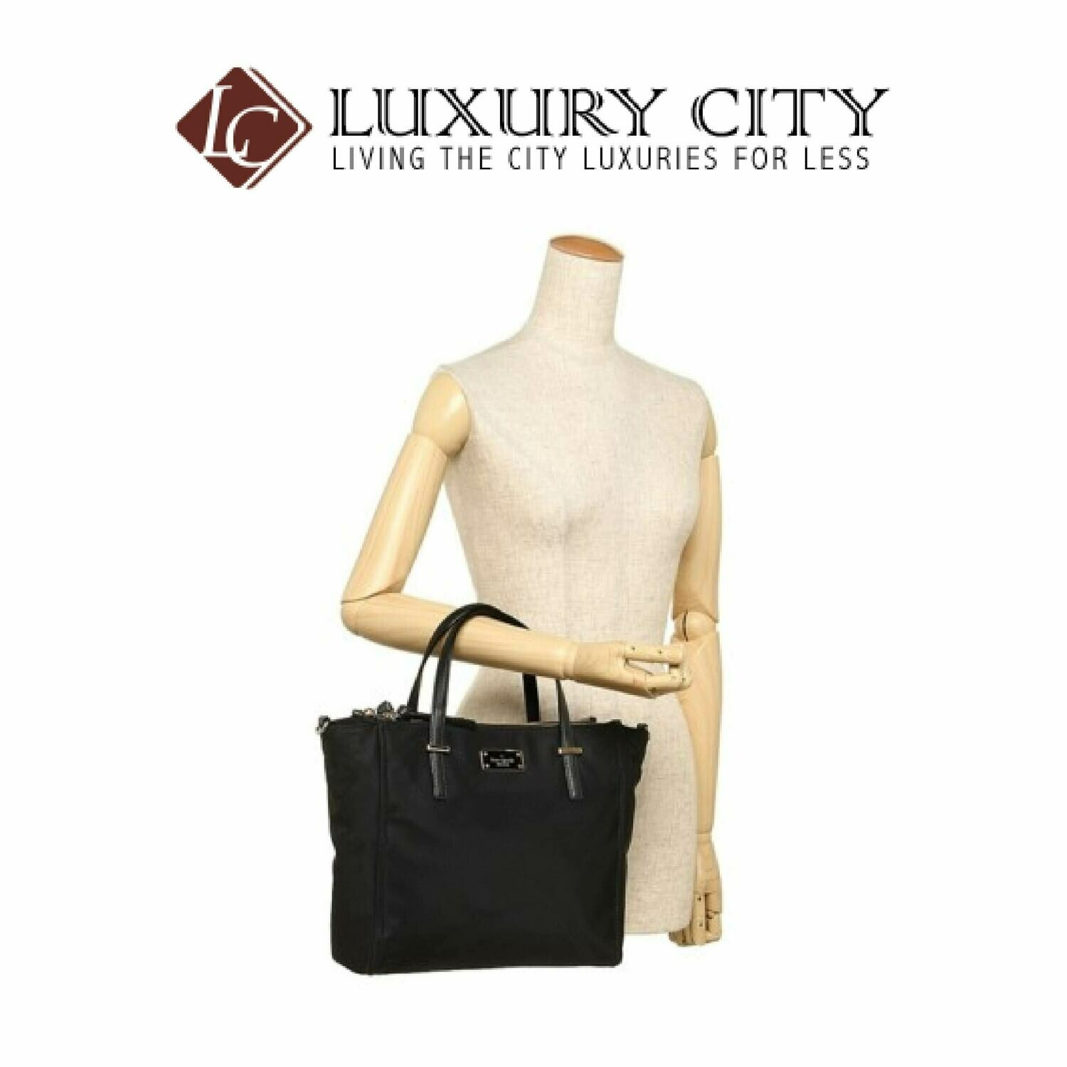 [Luxury City] Kate Spade Alyse Wilson Road Nylon Handbag Katespade-WKRU4715 (Black)