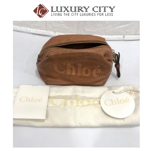 [Luxury City] Preloved Chloe Full Leather Pouch