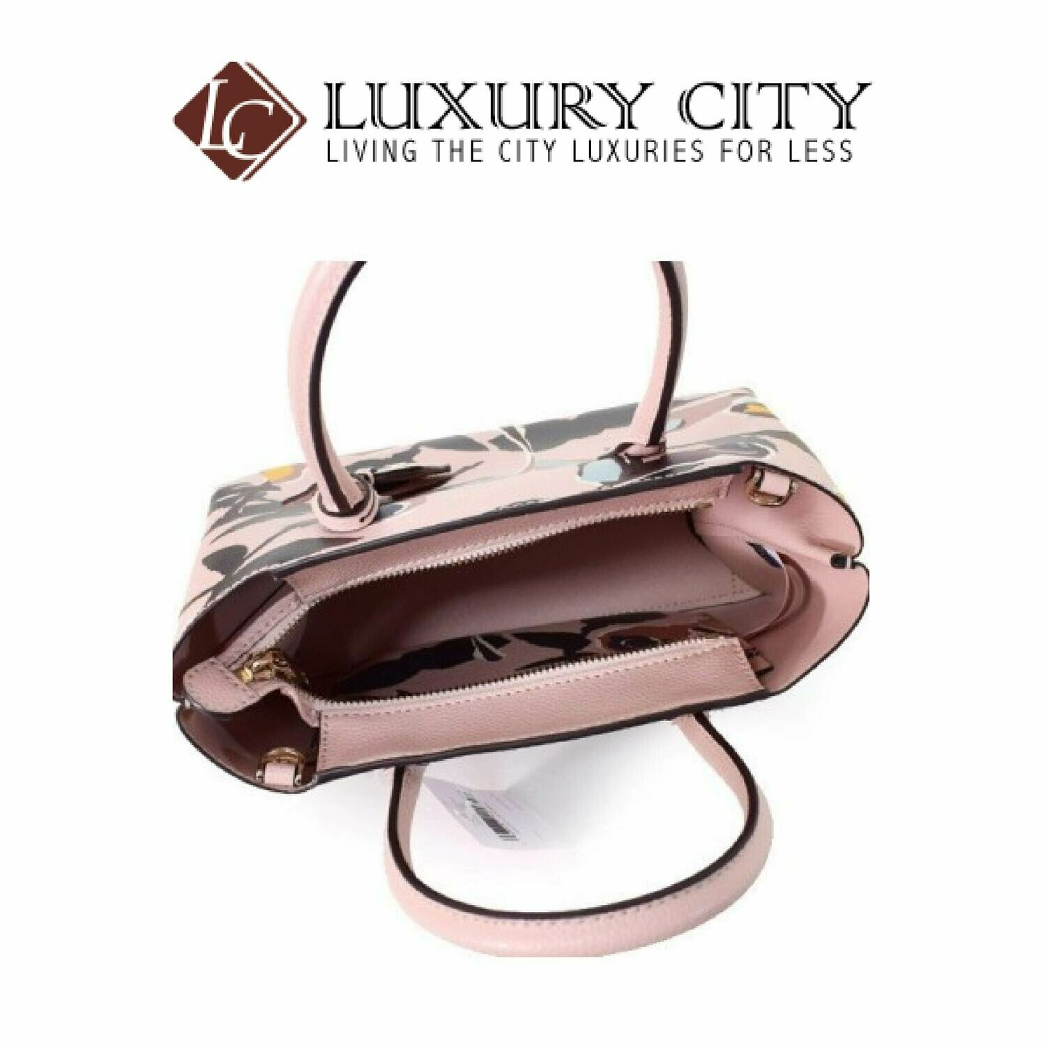 [Luxury City] Kate Spade Eva Paper Rose Small Top Zip Satchel Pink Katespade-WKRU6120