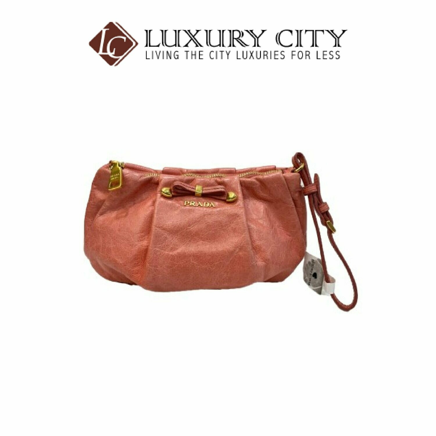 [Luxury City] Preloved Authentic Prada Wristlet