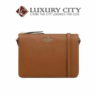 [Luxury City] Kate Spade New York Triple Gusset Crossbody Brown Katespade-WKRU5942