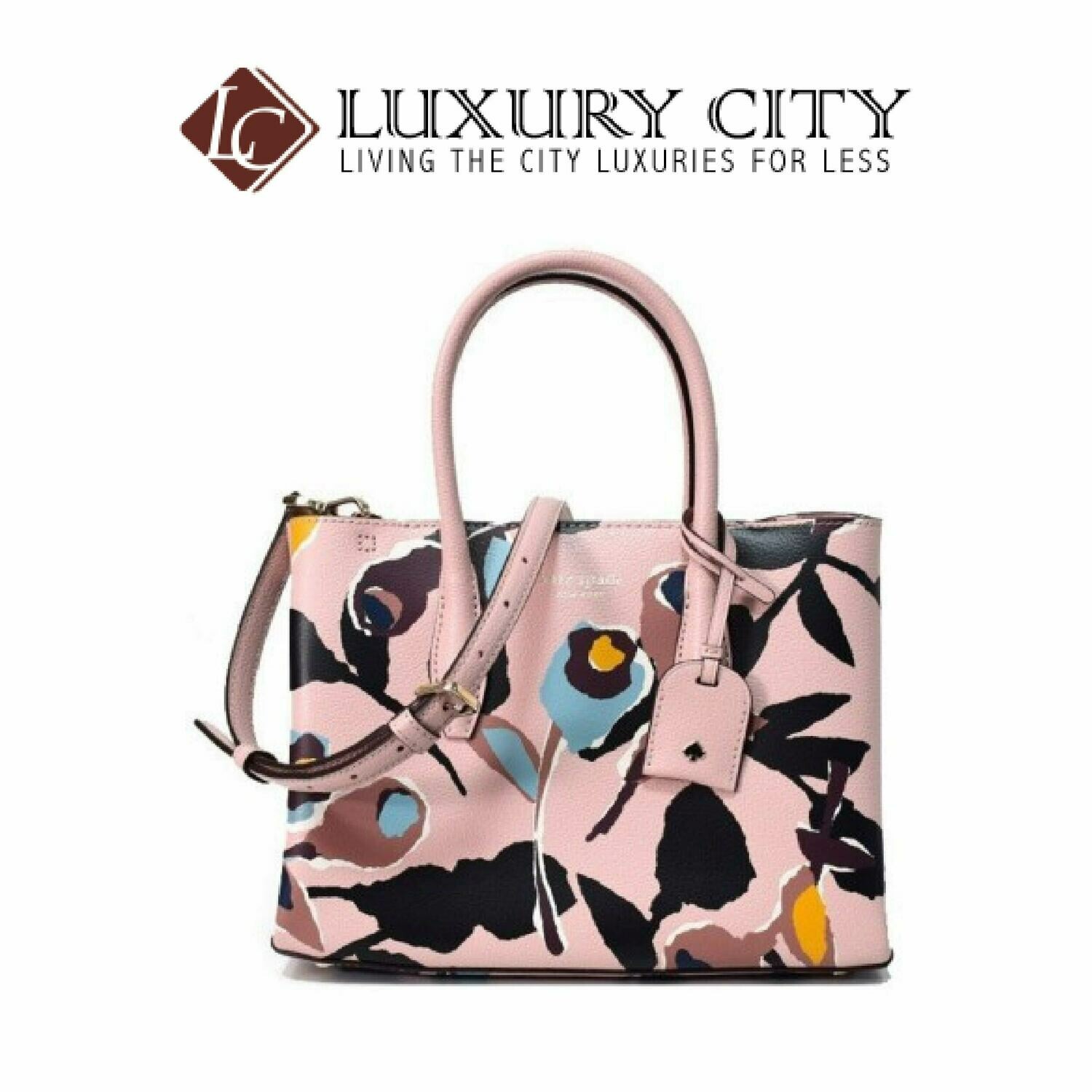 [Luxury City] Kate Spade Eva Paper Rose Small Top Zip Satchel Pink Katespade-WKRU6120