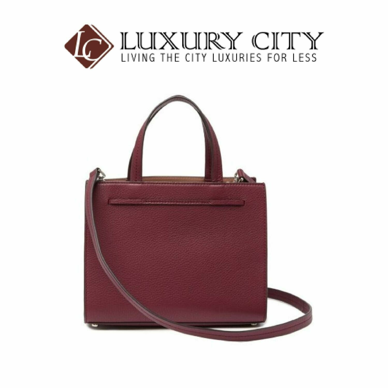 [Luxury City] Kate Spade New York Hayes Leather Satchel Maroon/Wine Katespade-WKRU5775