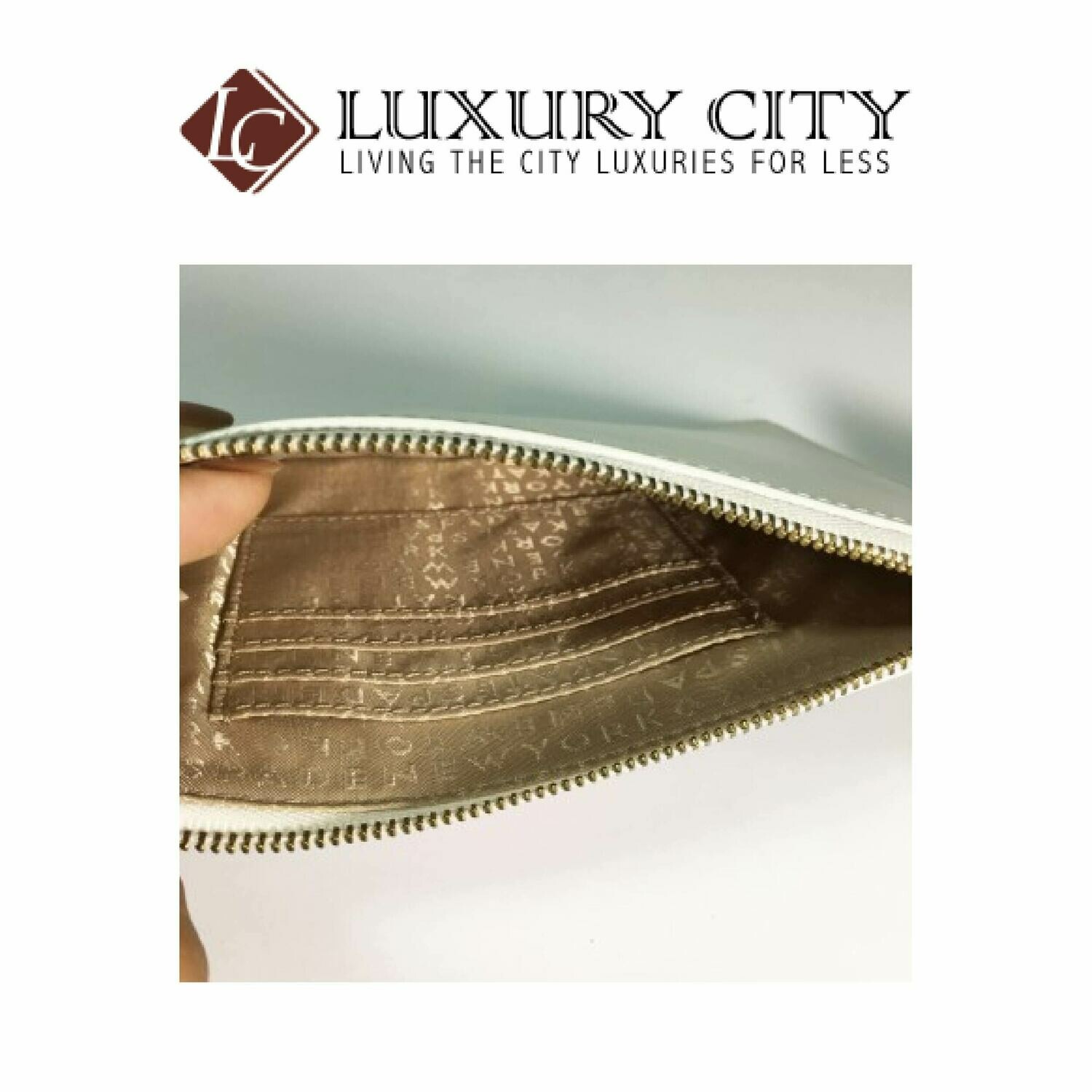 [Luxury City] Kate Spade Harriet Turn Over A New Leaf Packet Wristlet Clutch Peony