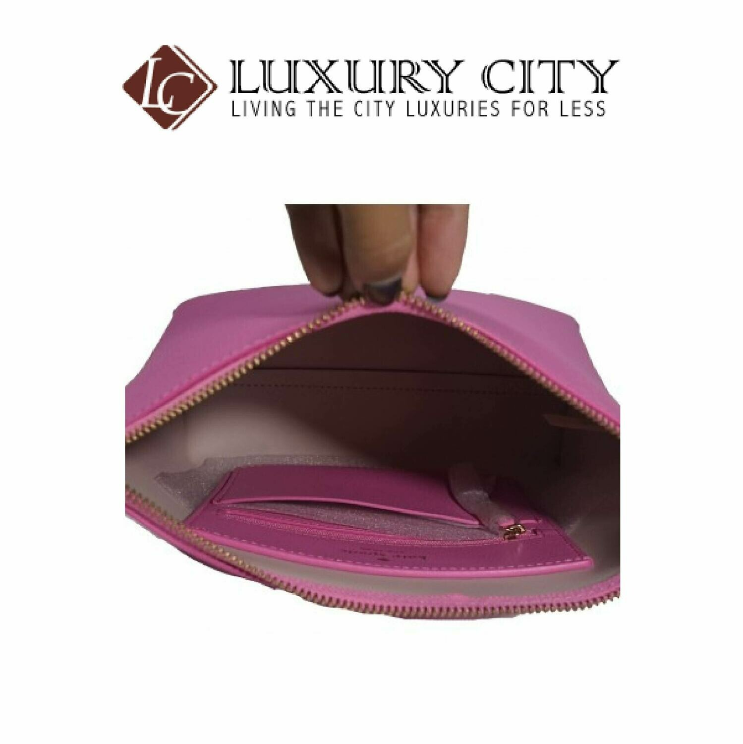 [Luxury City] Kate Spade Pepper Foster Court Leather Tassel Pink Crossbody Bag