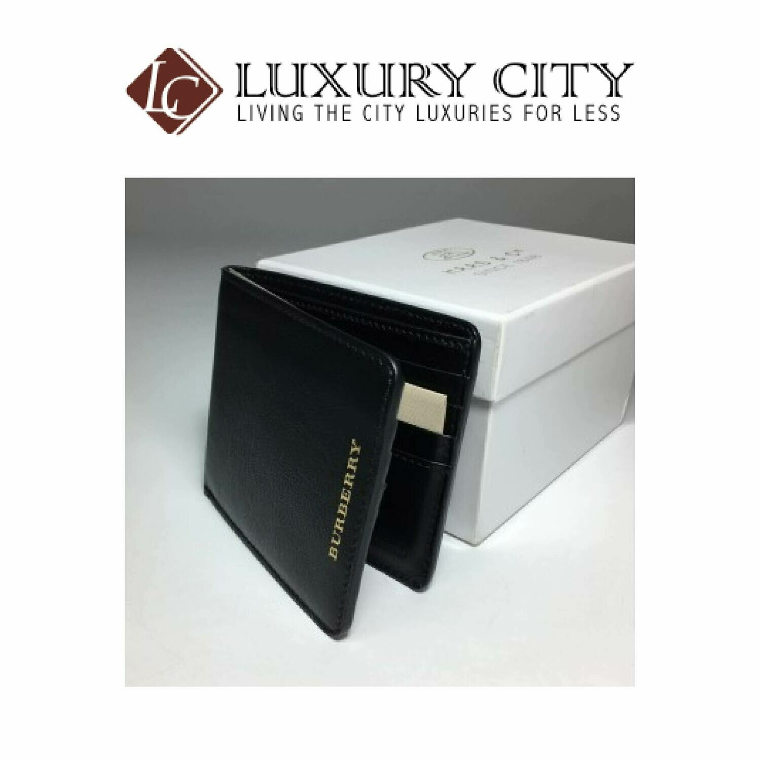 [Luxury City] Burberry Logo Plaque Billfold Wallet