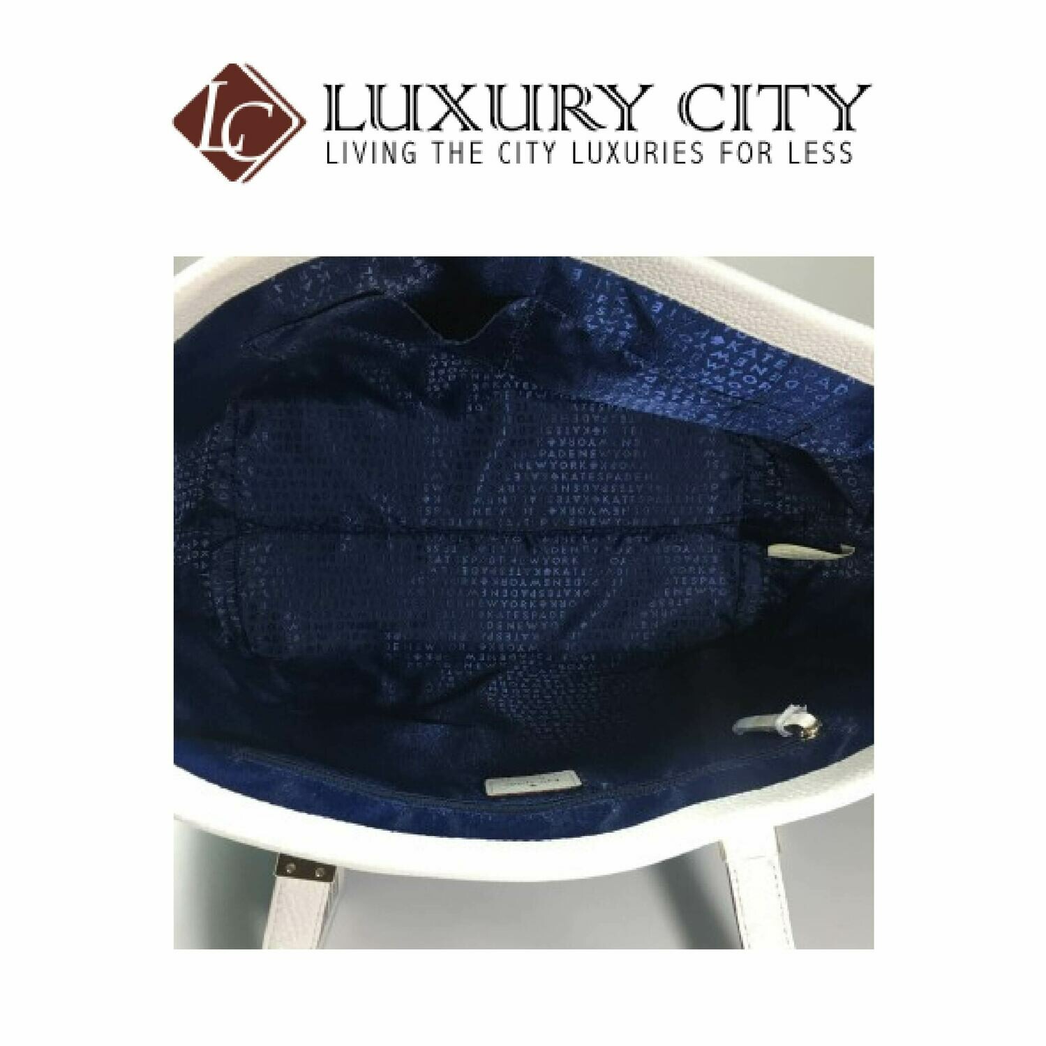 [Luxury City] Kate Spade WKRU3783 001 Oliver Street Tote Bag in Blue