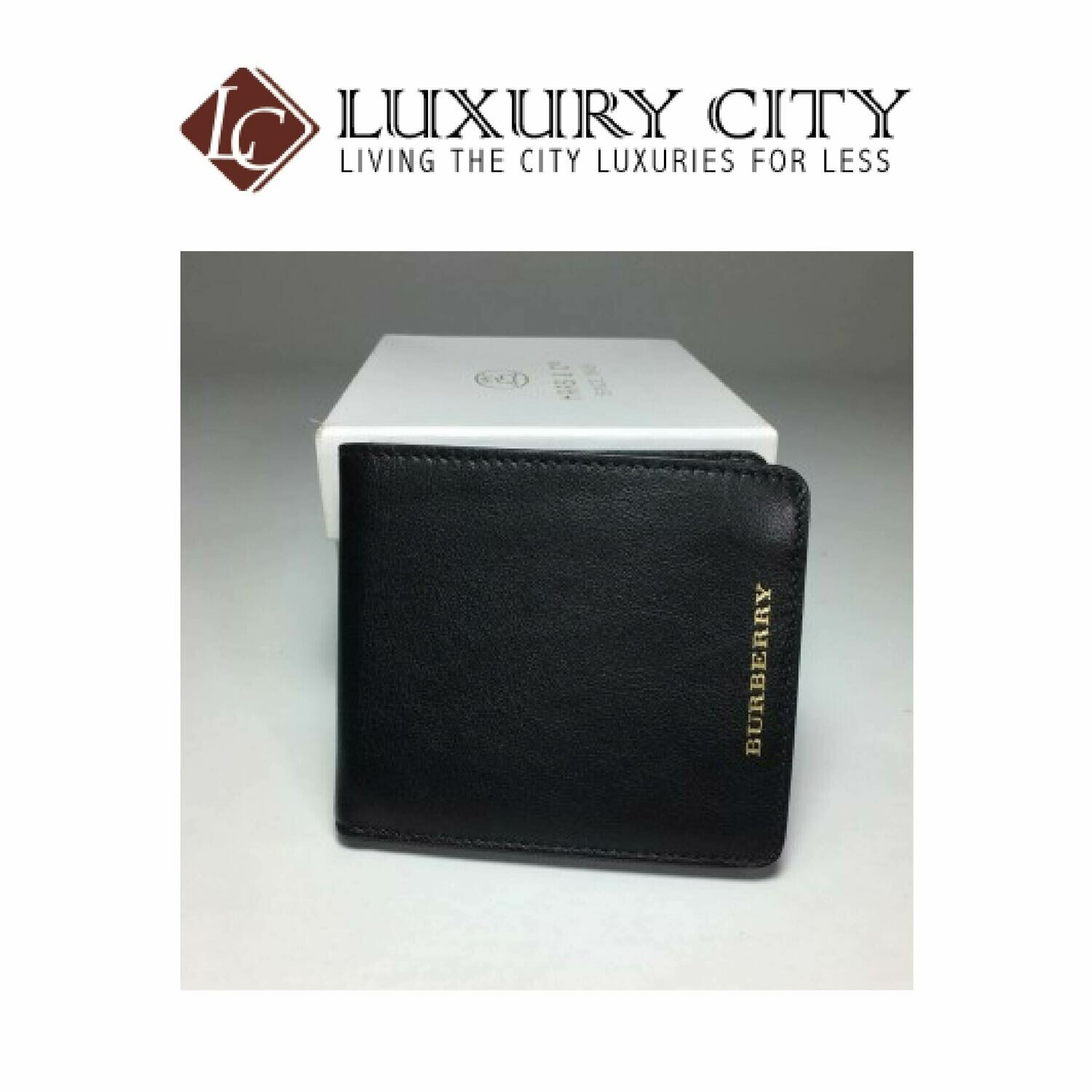 [Luxury City] Burberry Logo Plaque Billfold Wallet
