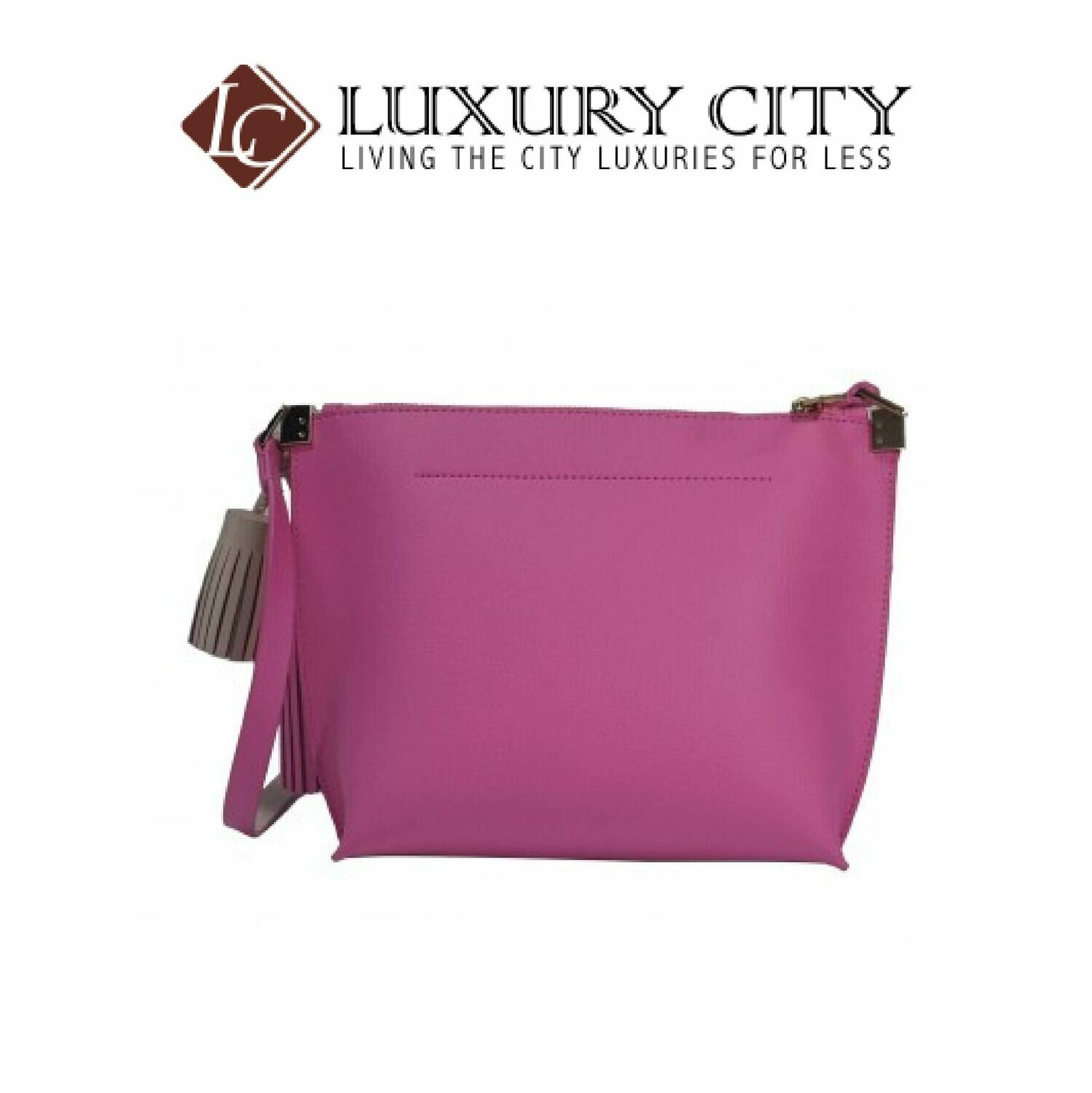 [Luxury City] Kate Spade Pepper Foster Court Leather Tassel Pink Crossbody Bag