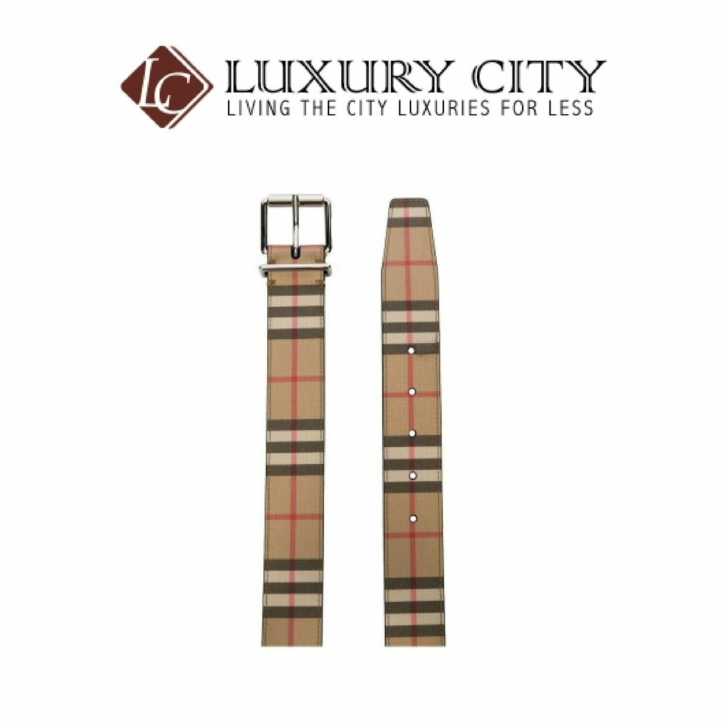 [Luxury City] Burberry Vintage Check Buckle Belt Burberry-8024184
