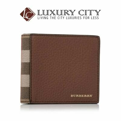 [Luxury City] Burberry Grainy Leather House Check Regular 8 Credit Card Billfold Wallet Brown Burberry-40619951