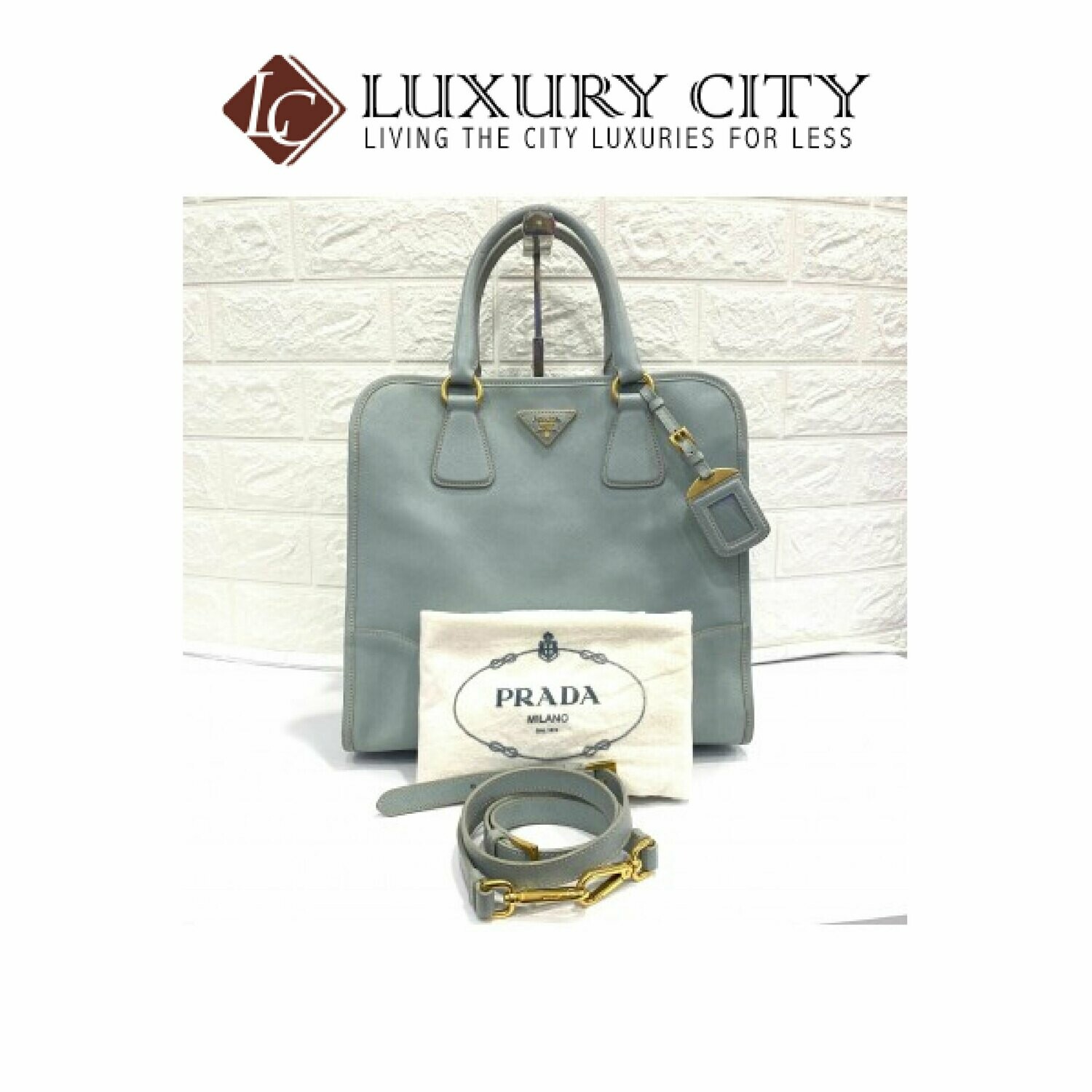 [Luxury City] Preloved Prada Saffiano 2 Ways Carry Bag