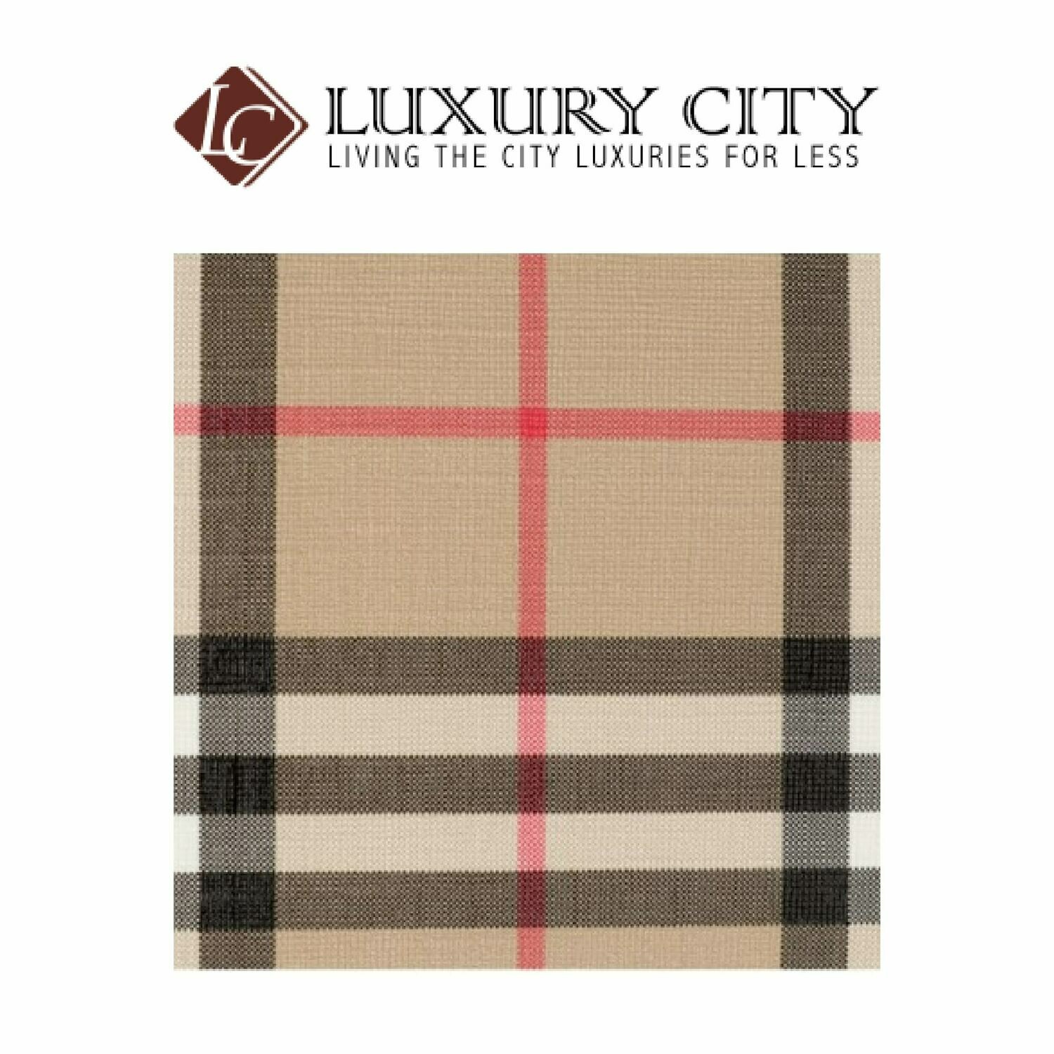 [Luxury City] Burberry Vintage Check Zip Around Wallet Light Brown Burberry-8016612