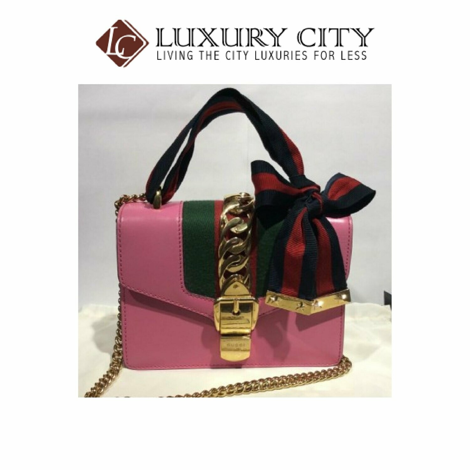 [Luxury City] Preloved Authentic Gucci Sylvie Small Pink Slingbag