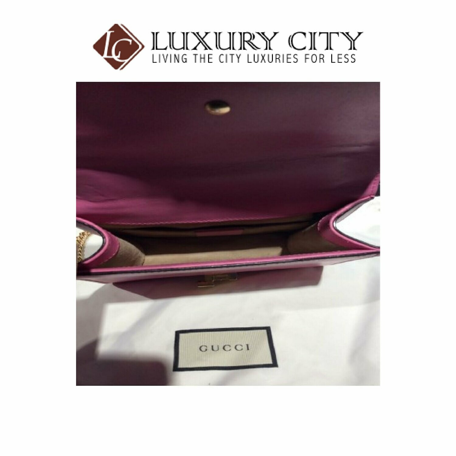 [Luxury City] Preloved Authentic Gucci Sylvie Small Pink Slingbag