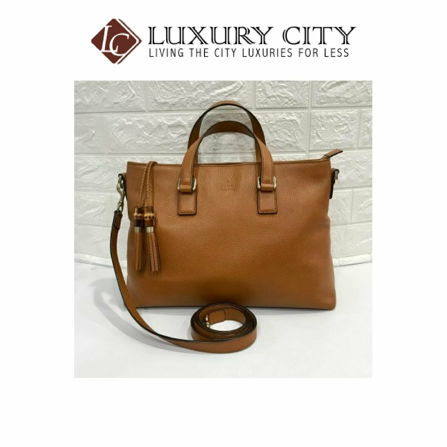 [Luxury City] Preloved Authentic Gucci Pure Leather Handbag